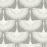 Tempaper Cranes by Genevieve Gorder Light Grey Peel and Stick Wallpaper, 56 sq. ft.