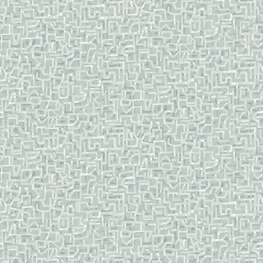 Tempaper Geometric Maze Green Non-Pasted Wallpaper
