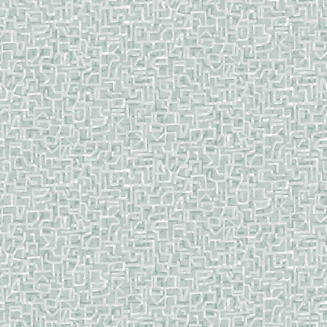 Tempaper Geometric Maze Green Non-Pasted Wallpaper