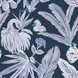 Tempaper Flamingos by She She Blue and Black Peel and Stick Wallpaper, 56 sq. ft.