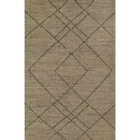 Tempaper Diamond Zephyr Natural Driftwood 5' x 8' Jute and Wool Area Rug