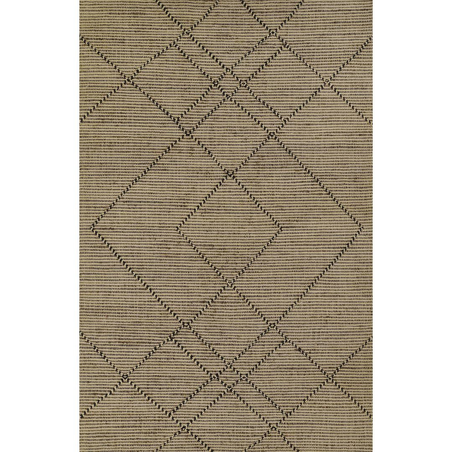 Tempaper Diamond Zephyr Natural Driftwood 5' x 8' Jute and Wool Area Rug