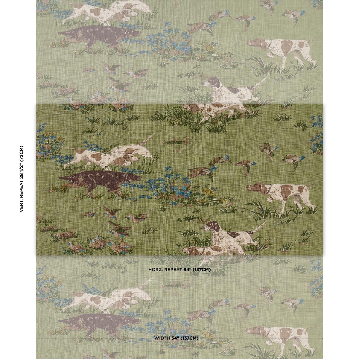Schumacher Pointers Meadow Fabric