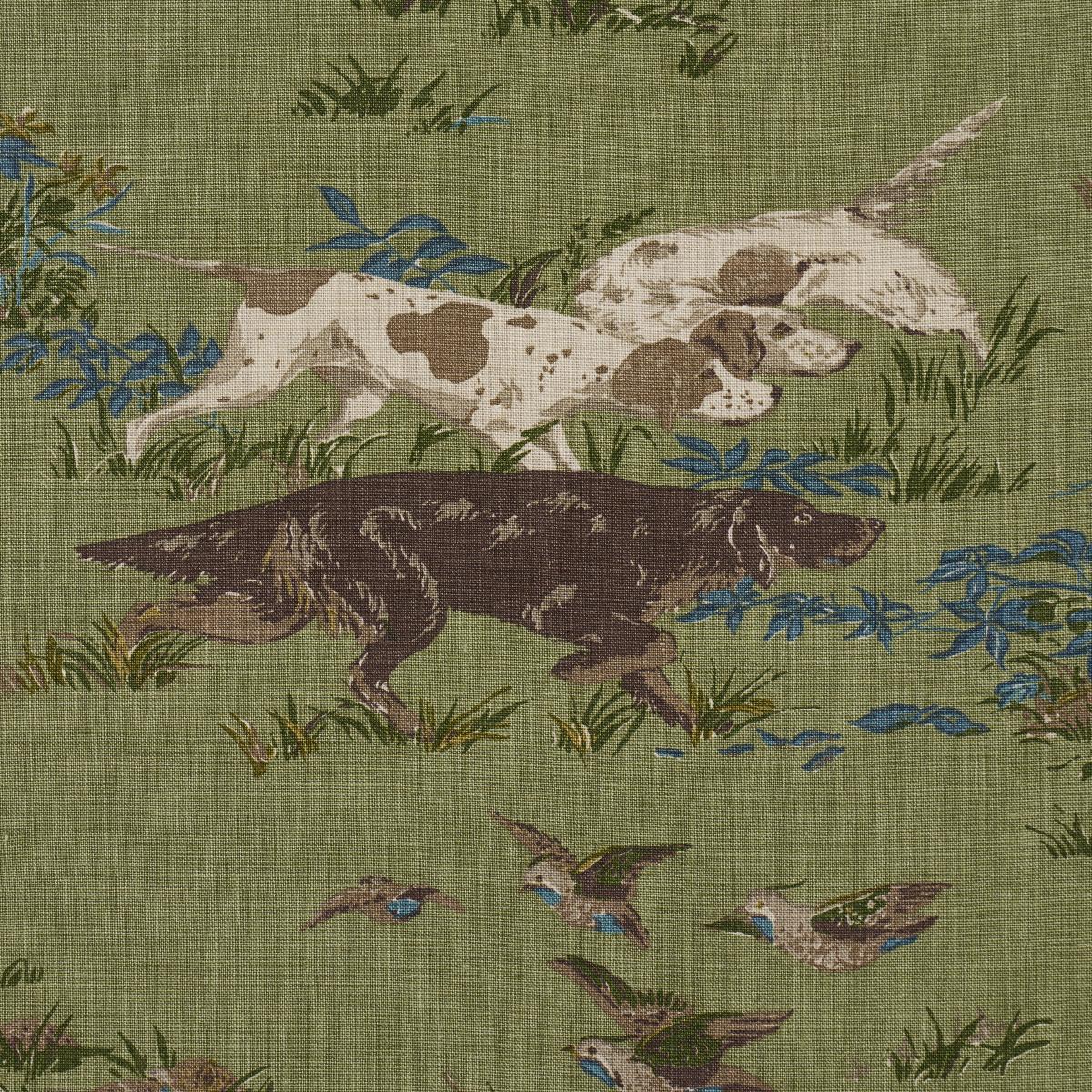 Schumacher Pointers Meadow Fabric