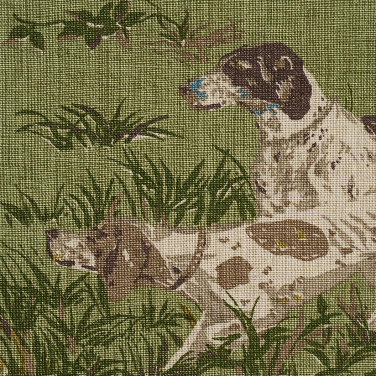 Schumacher Pointers Meadow Fabric