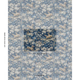 Schumacher Hound Meadow Indigo Fabric