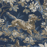 Schumacher Hound Meadow Indigo Fabric