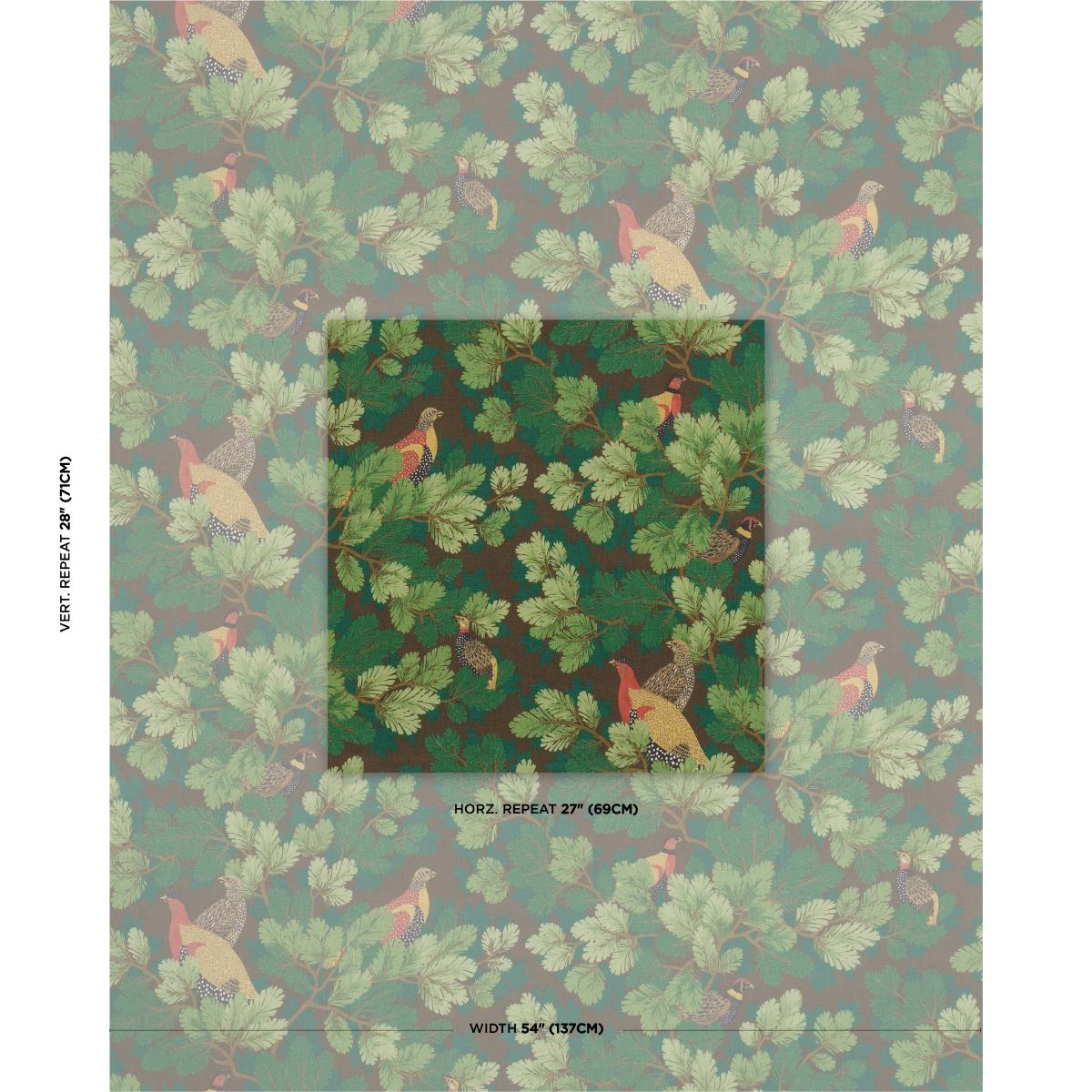 Schumacher Covey Hedge Chestnut Fabric