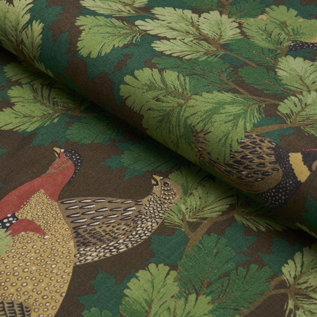 Schumacher Covey Hedge Chestnut Fabric