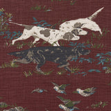 Schumacher Pointers Burgundy Fabric