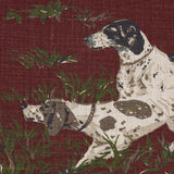 Schumacher Pointers Burgundy Fabric
