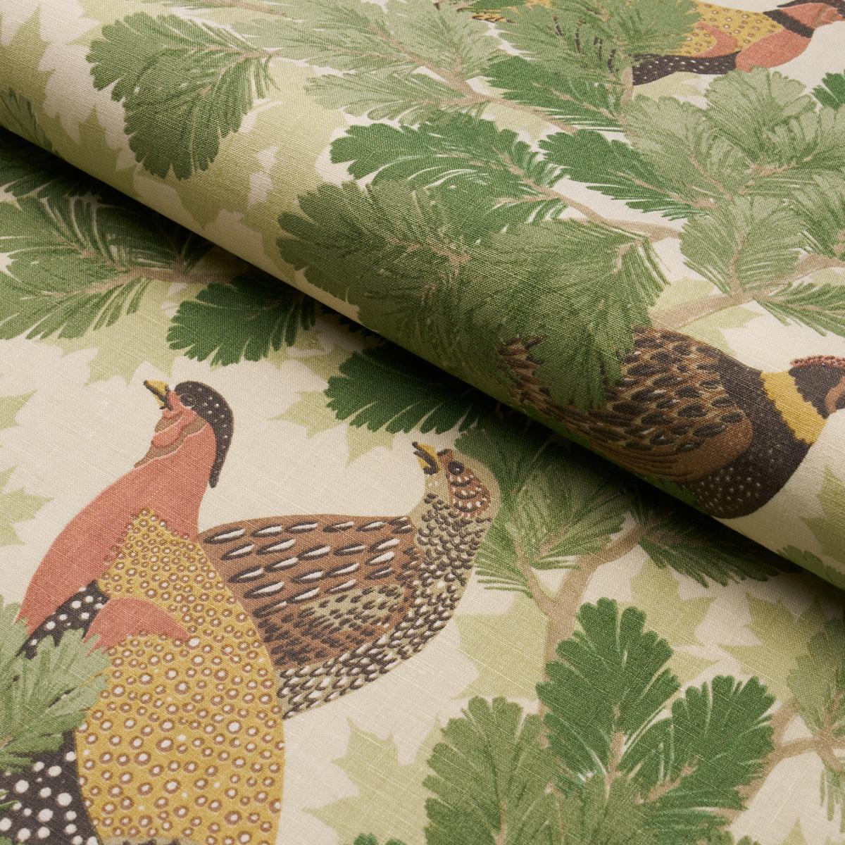 Schumacher Covey Hedge Pine Fabric