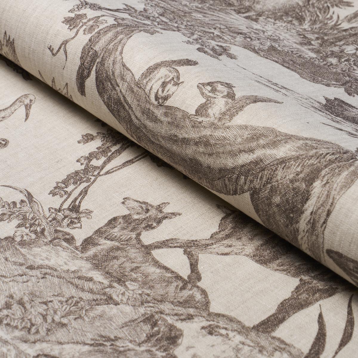 Schumacher Western Toile Sepia Fabric