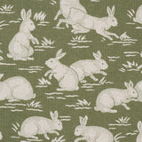Schumacher Cottontails Moss Fabric