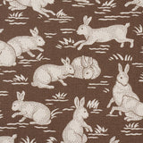 Schumacher Cottontails Chestnut Fabric