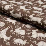 Schumacher Cottontails Chestnut Fabric