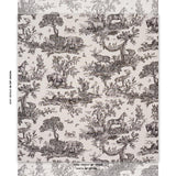 Schumacher Western Toile Carbon Fabric