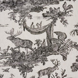 Schumacher Western Toile Carbon Fabric