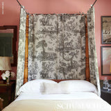Schumacher Western Toile Carbon Fabric