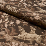 Schumacher Hound Meadow Sepia Fabric
