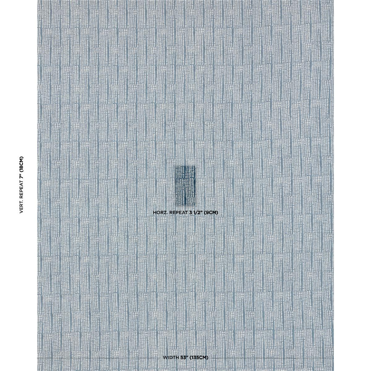 Schumacher Noland Block Print Indigo Fabric