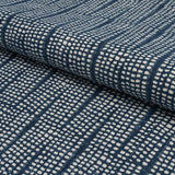 Schumacher Noland Block Print Indigo Fabric
