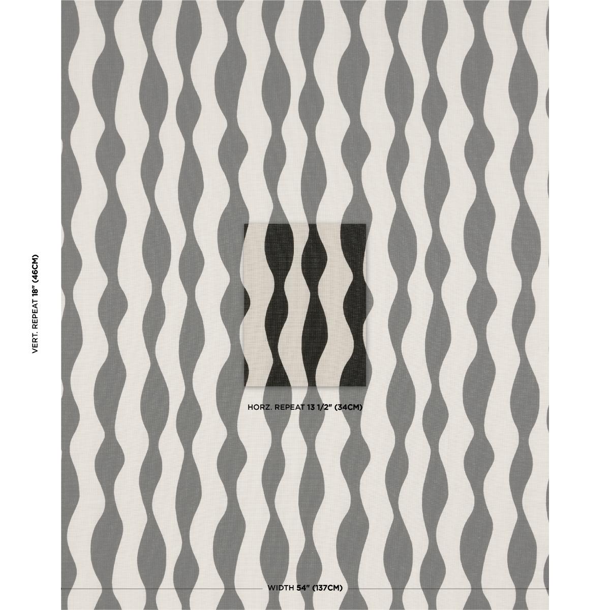 Schumacher Ellsworth Graphite Fabric