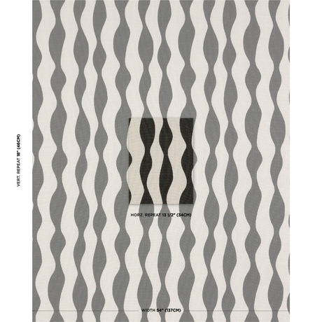 Schumacher Ellsworth Graphite Fabric