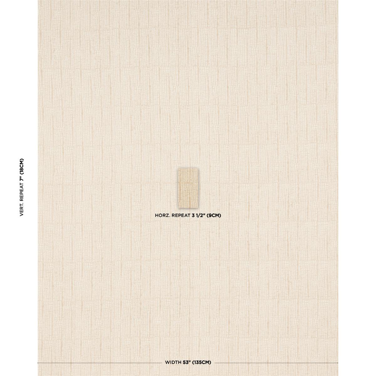 Schumacher Noland Block Print Sand Fabric