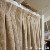 Schumacher Noland Block Print Sand Fabric