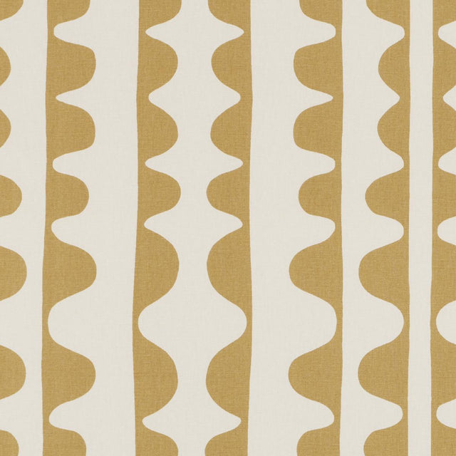 Schumacher Drift Hand Print Ginger Fabric