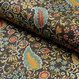 Schumacher Peggy Paisley Graphite Fabric