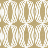 Schumacher Fontana Hand Print Ochre Fabric