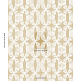 Schumacher Fontana Hand Print Ochre Fabric