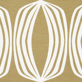 Schumacher Fontana Hand Print Ochre Fabric