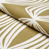 Schumacher Fontana Hand Print Ochre Fabric
