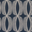Schumacher Fontana Hand Print Indigo Fabric