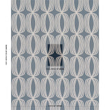 Schumacher Fontana Hand Print Indigo Fabric