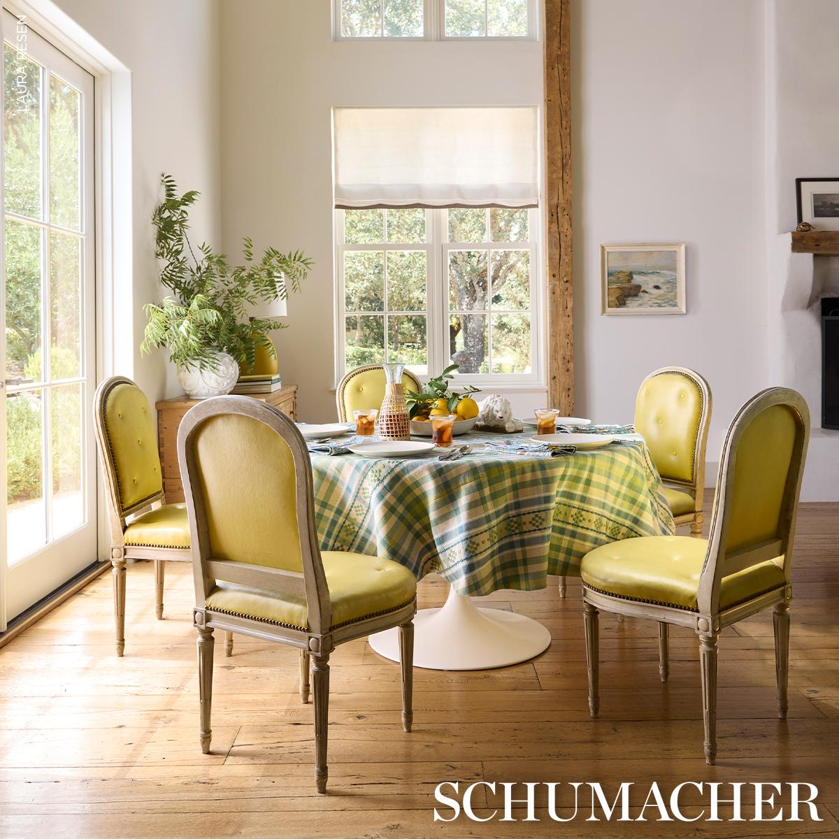 Schumacher Peggy Paisley Azure Fabric