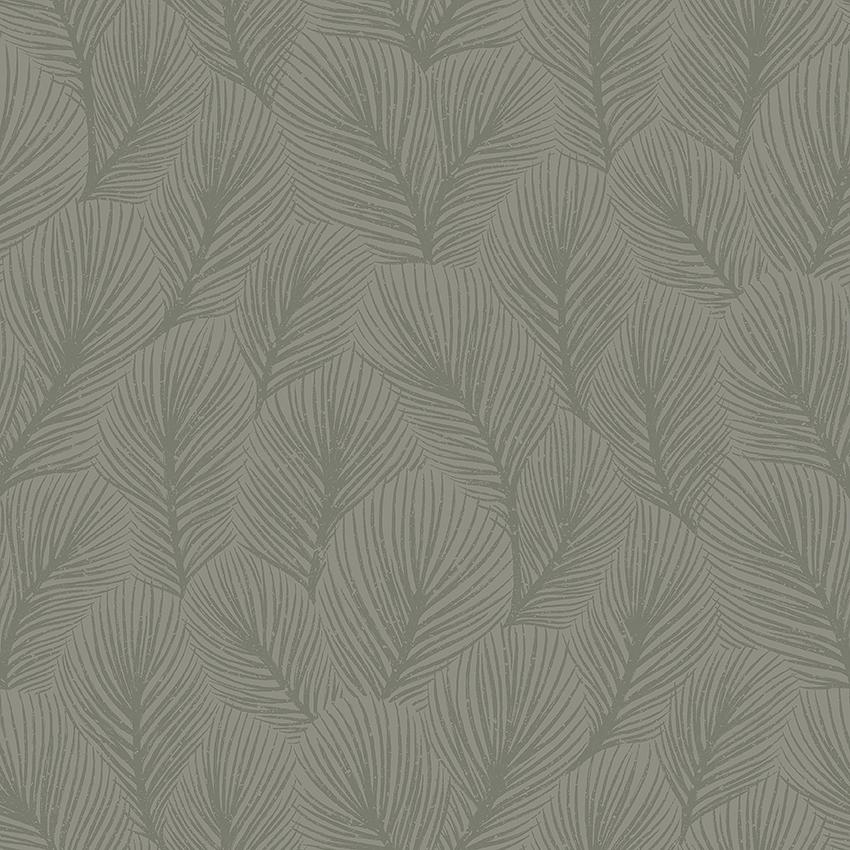Schumacher Pine Tree Sage Wallpaper