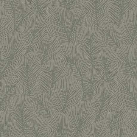Schumacher Pine Tree Sage Wallpaper