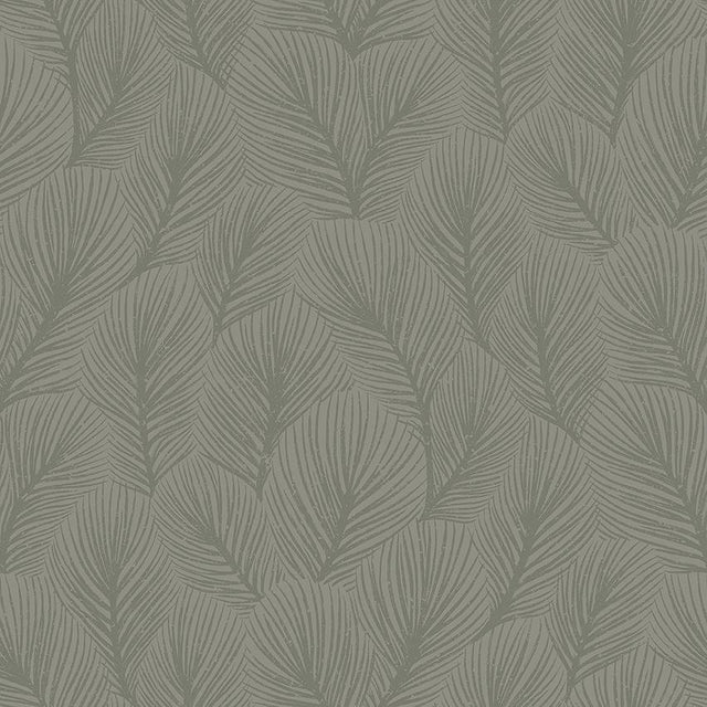 Schumacher Pine Tree Sage Wallpaper