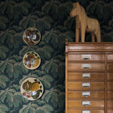 Schumacher Kastanj Spruce Wallpaper