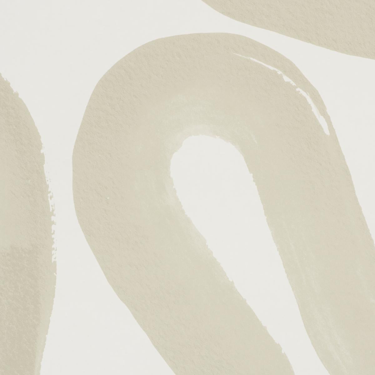 Schumacher Trace Sand Wallpaper