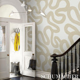 Schumacher Trace Sand Wallpaper