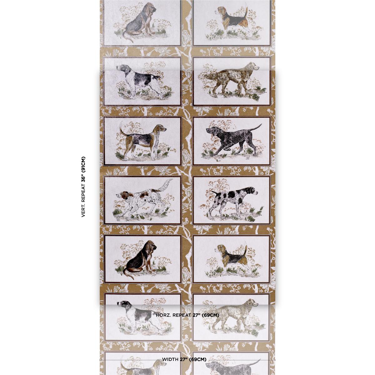 Schumacher Chasers Legacy Metallic Gold Metallic Wallpaper