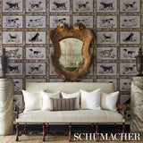 Schumacher Chasers Legacy Metallic Gold Metallic Wallpaper