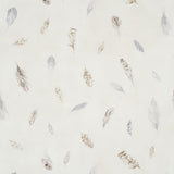 Schumacher Woodland Feathers Pebble Wallpaper