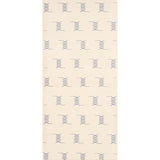 Schumacher Kin Sisal Embroidery Ink On Ivory Wallpaper