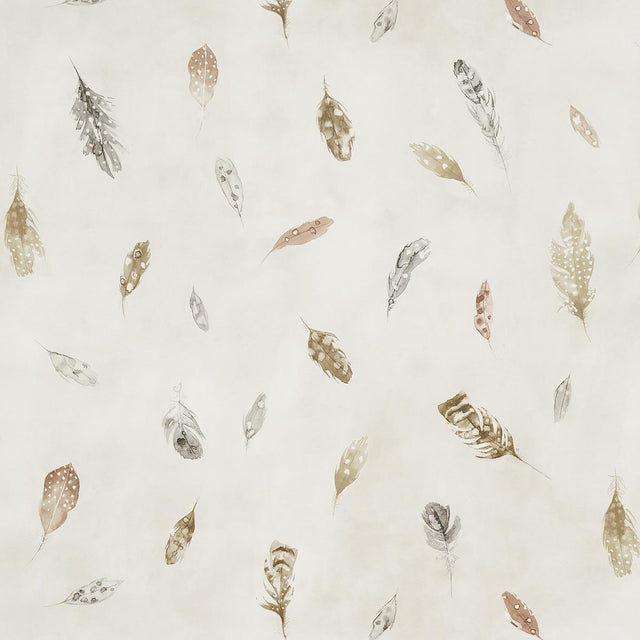 Schumacher Woodland Feathers Autumn Wallpaper